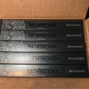 Nespresso Capsules OriginalLine Ristretto Intenso, 1.35 OZ, 10 Count (Pack of 5)